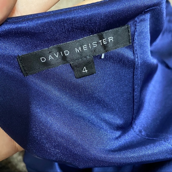David Meister Navy Blue Shift Dress - Picture 7 of 13
